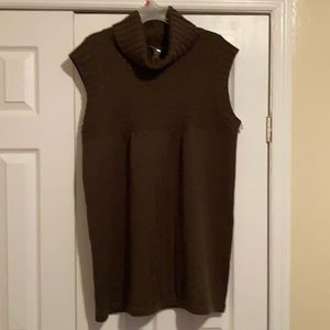 Green cowl neck sweater